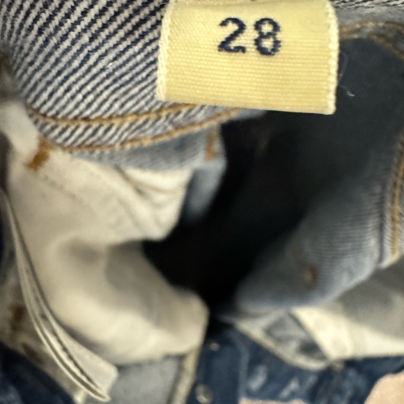 Citizens of Humanity (CoH) Charlotte Crop High-Rise Straight Jeans. Button Fly - Picture 7 of 12